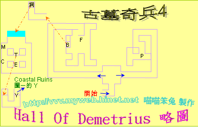 古墓奇兵4~Hall Of Demetrius 略圖