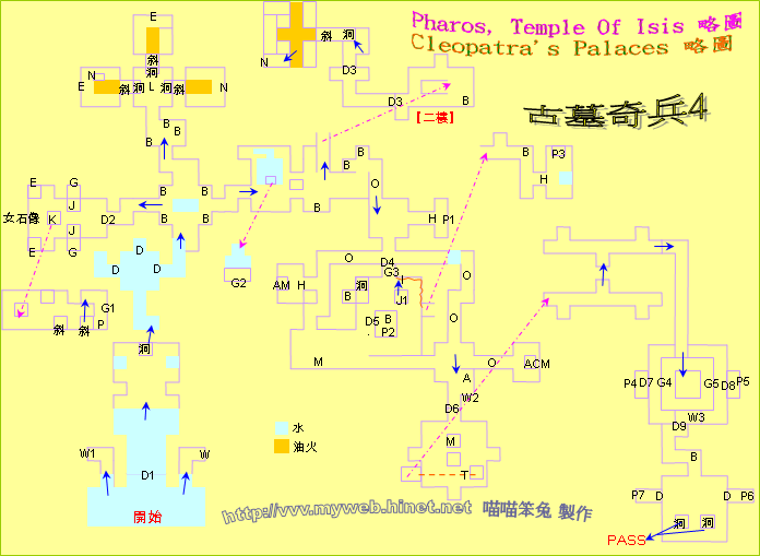 古墓奇兵4~Pharos, Temple Of Isis & Cleopatra's Palaces 略圖